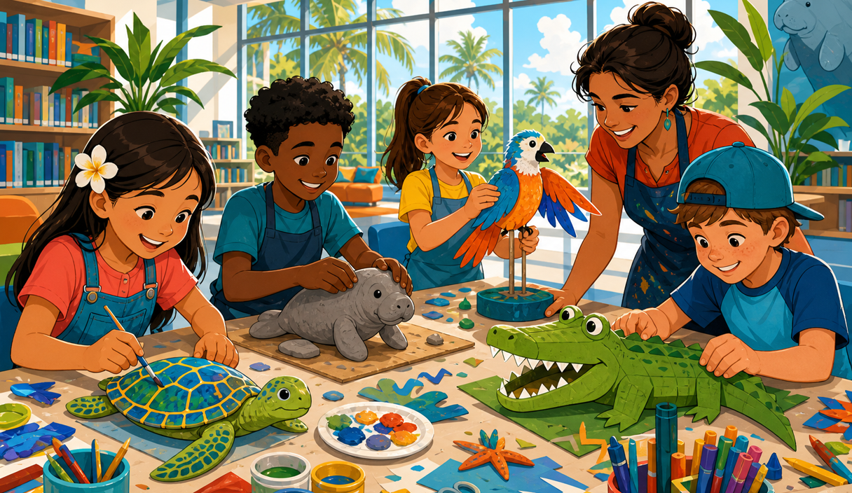 Animal Fun Art Lab gives Lee County kids a hands-on creative hour cover image