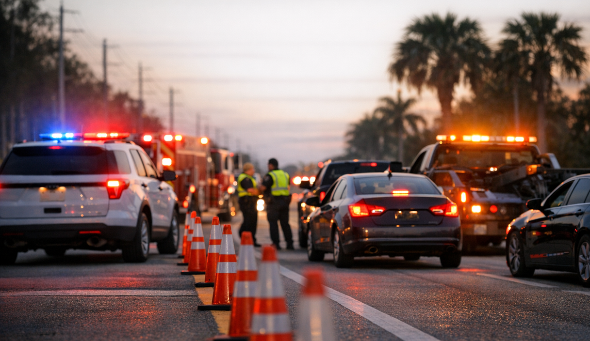 Deadly I-75 crash near the Lee line forced northbound traffic off at Bayshore Road cover image