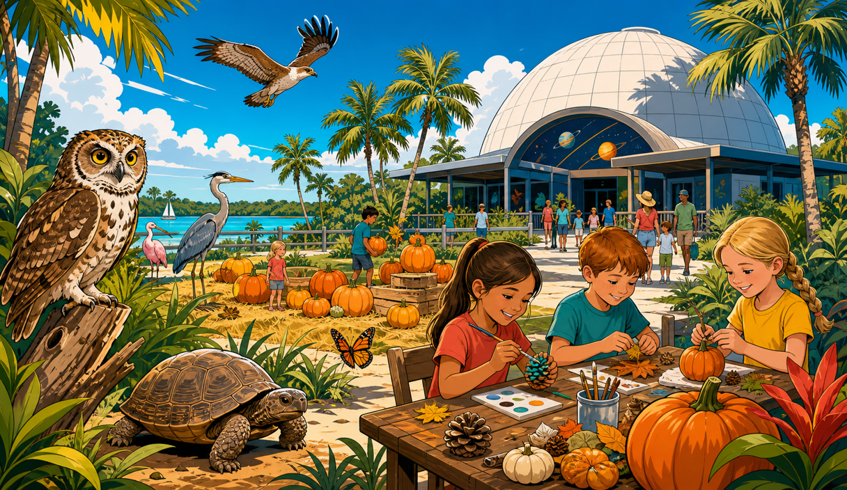 Friendly Forest packs pumpkins, animals, and planetarium shows into a fall weekend cover image