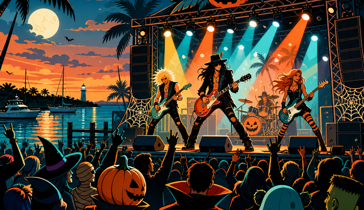 Hairball turns Halloween into an arena-rock throwback cover image