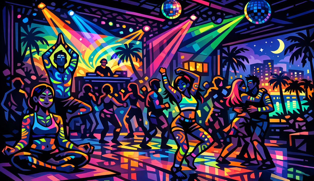Luminance: Summer Glow brings neon yoga and ecstatic dance to Downtown Fort Myers cover image